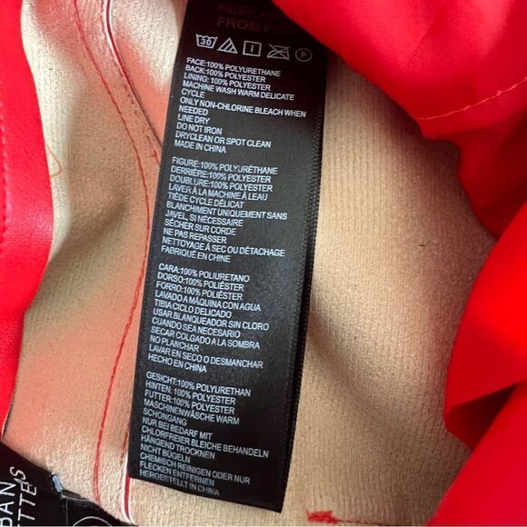 URBAN OUTFITTERS High & Wide Women’s Red Wide Leg Faux Leather Pants Size 28 - Picture 10 of 10